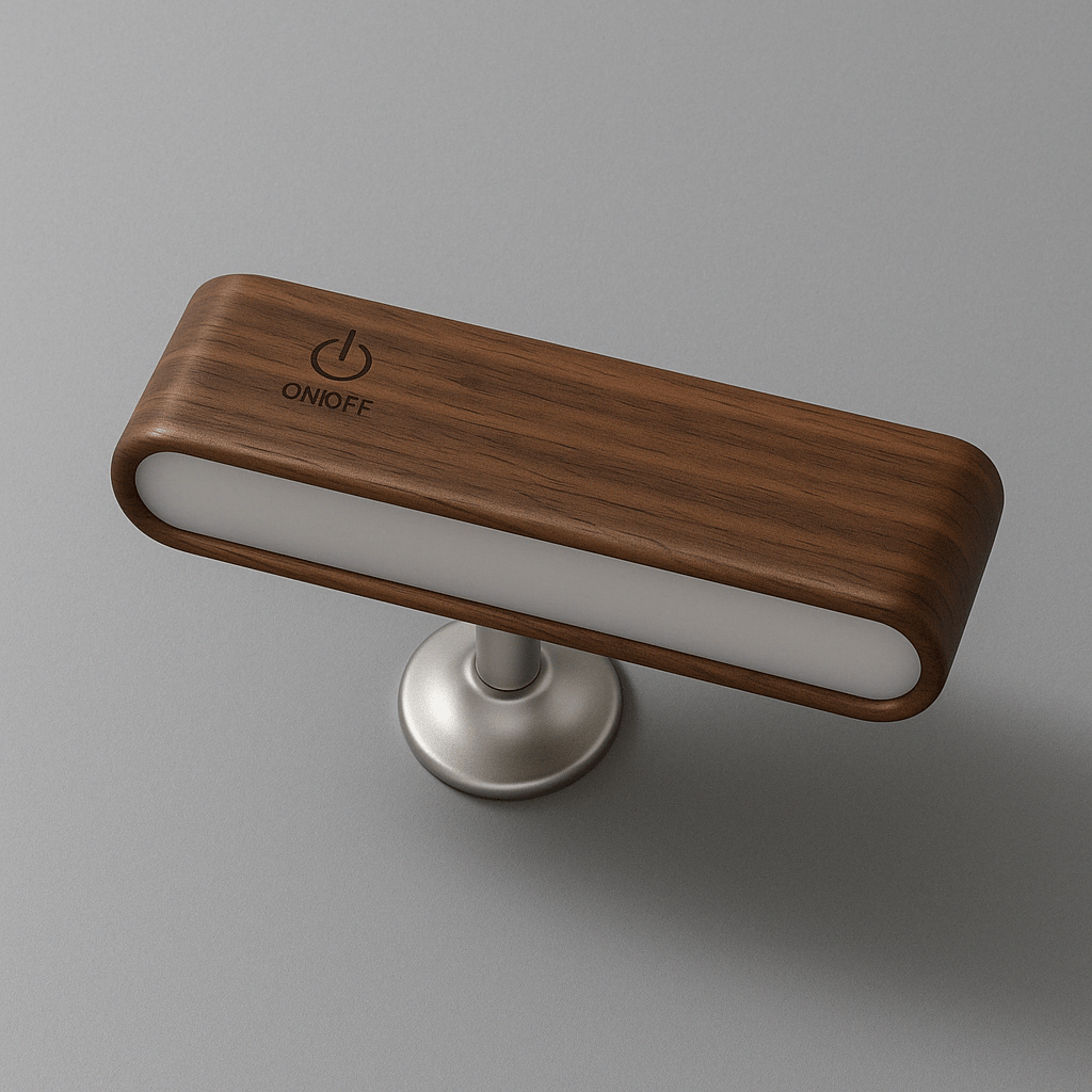 Rechargeable 360° Rotatable Wooden LED Wall Light