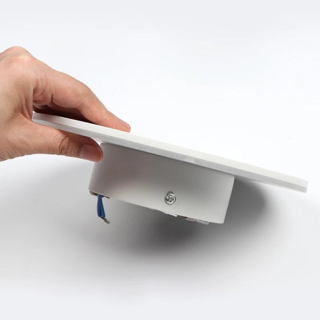 Round Backlit Sconce LED Wall Light for Interiors