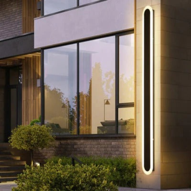 Rounded Edge Aluminium Outdoor Wall Light