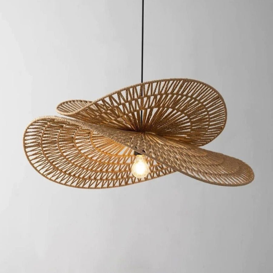 Sanur Double Layer Rattan Pendant Light