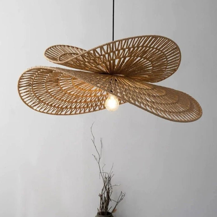 Sanur Double Layer Rattan Pendant Light