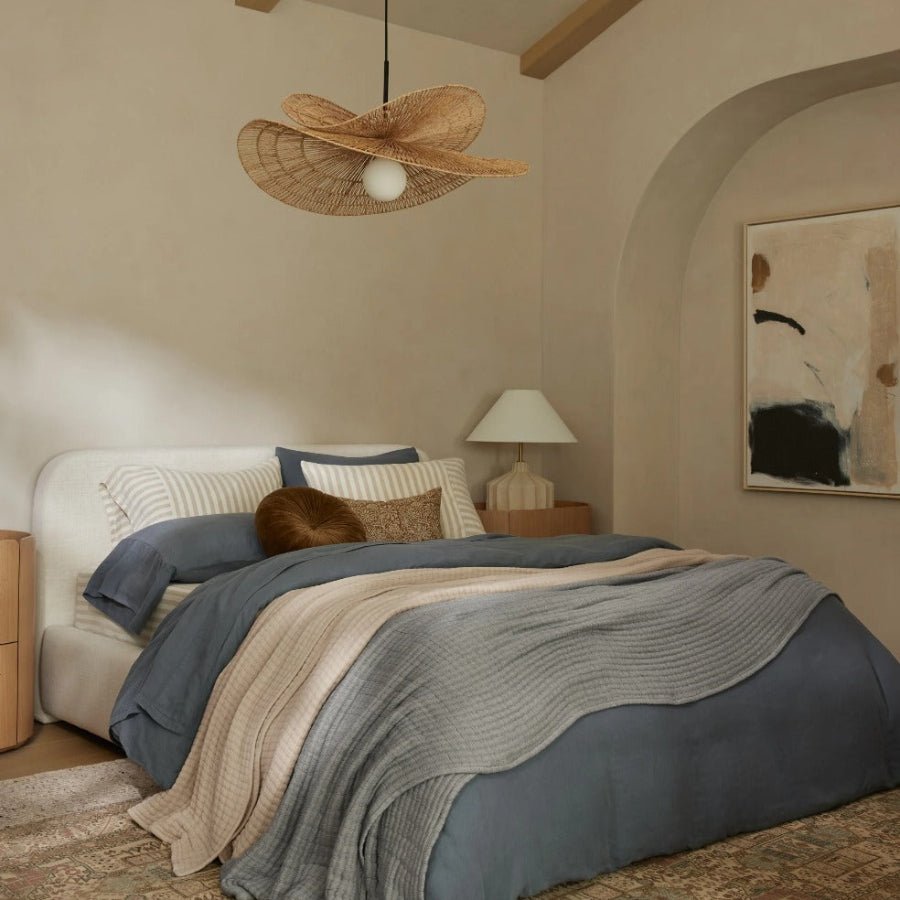 Sanur Double Layer Rattan Pendant Light