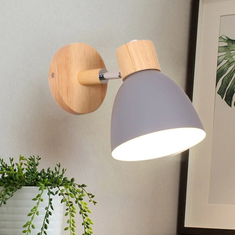 Scandinavian Wooden Wall Light Sconce