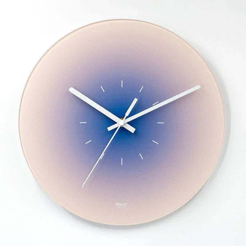 SkyGlow - Luxury Sky-Inspired Glass Wall Clock