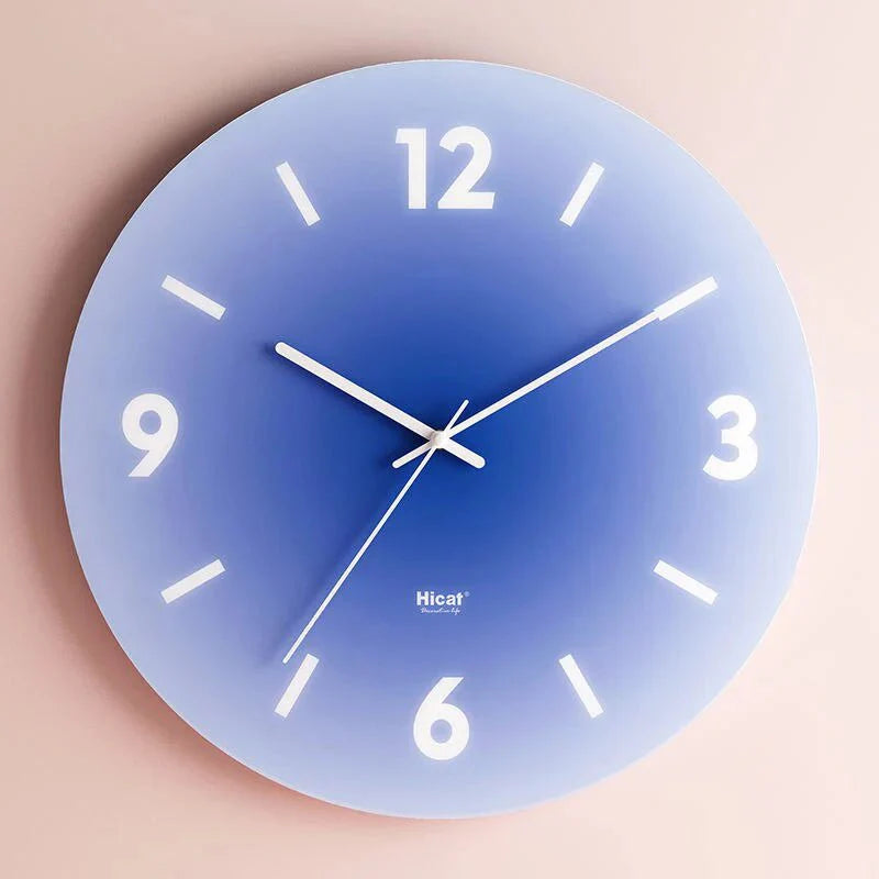 SkyGlow - Luxury Sky-Inspired Glass Wall Clock