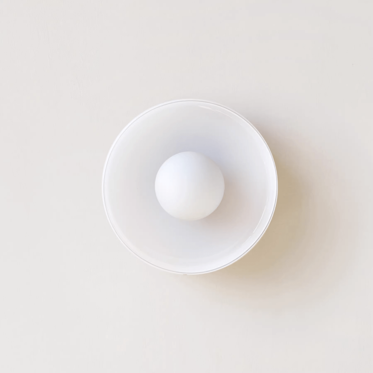 Sleek Round Glass Ceiling Light