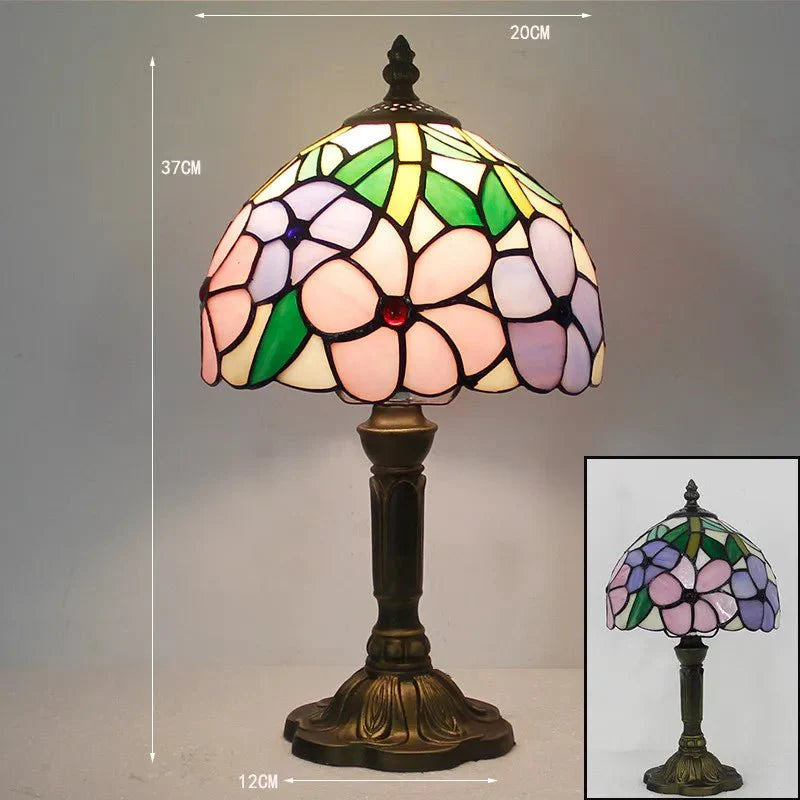 Stained Glass Colorful Desk Lamp