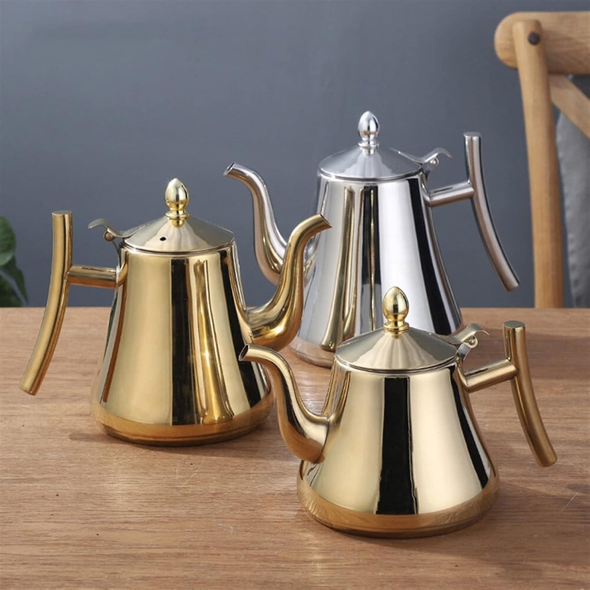 Stainless Steel Kettle with Built-in Filter