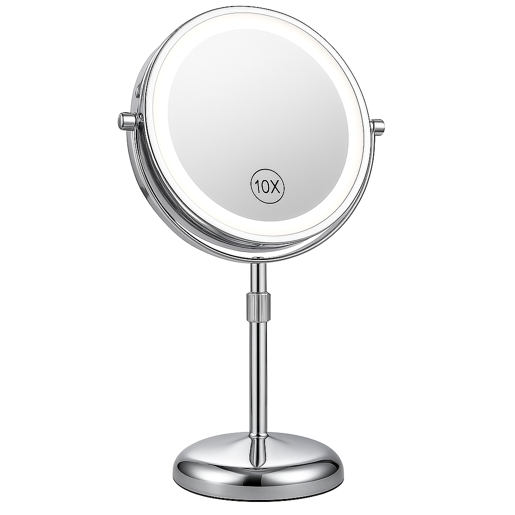 Standing LED Makeup Mirror for Bathroom