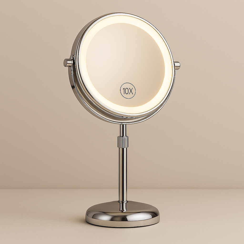 Standing LED Makeup Mirror for Bathroom