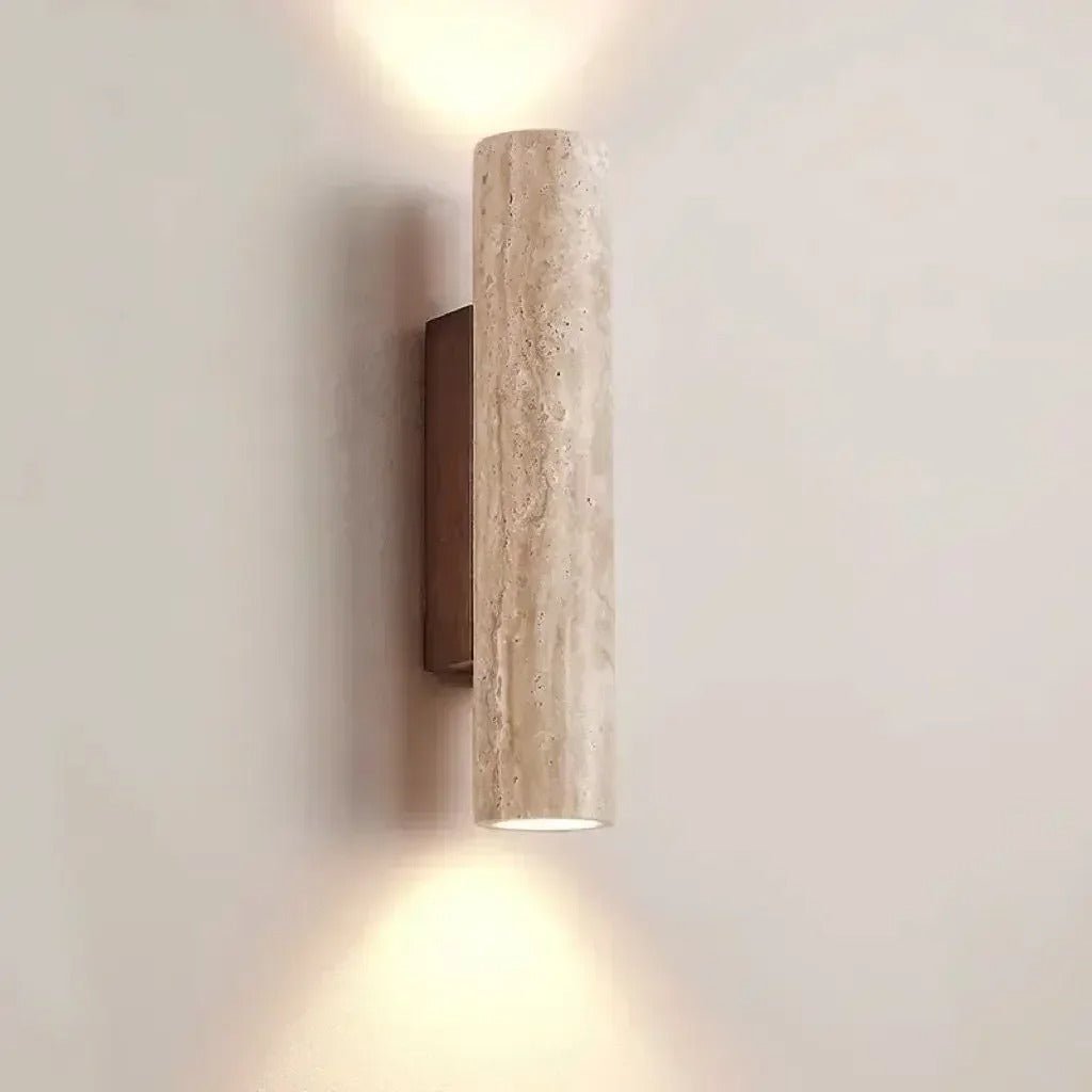 StoneShine - Wabi Sabi Travertine Wall Lamp