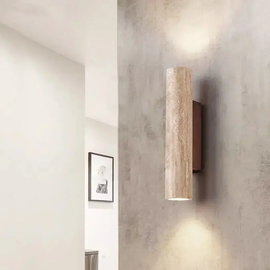 StoneShine - Wabi Sabi Travertine Wall Lamp