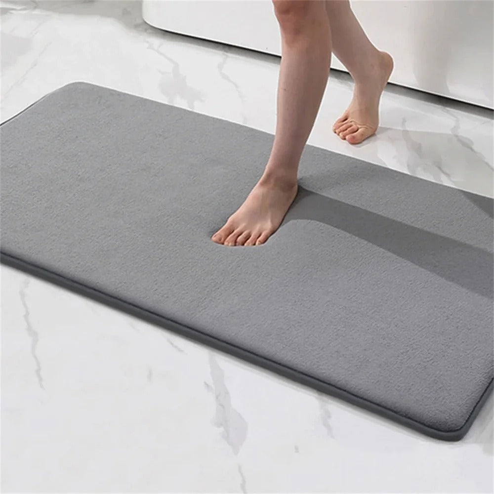 Super Absorbent Velvet Anti-Slip Bath Mat