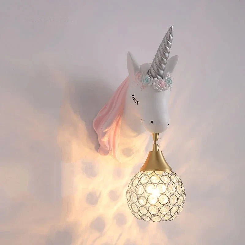 Unicorn Wall Lamp for Kids Rooms