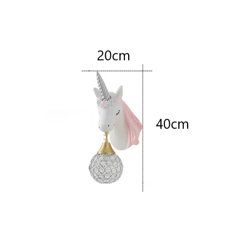 Unicorn Wall Lamp for Kids Rooms