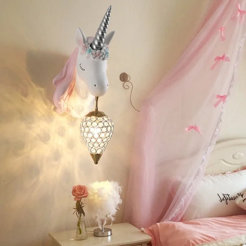 Unicorn Wall Lamp for Kids Rooms