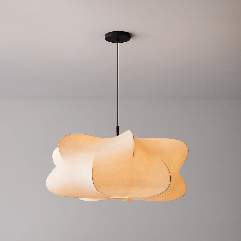 Wabi Sabi Silk Japanese Pendant Light