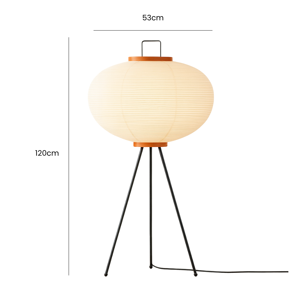 Wabi Sabi Tripod Paper Standing Floor Lamp
