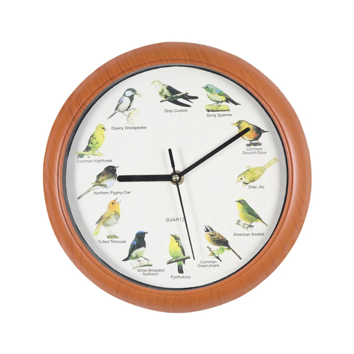 Wall Clock Decorative Timepiece Bird Chirping Sounds