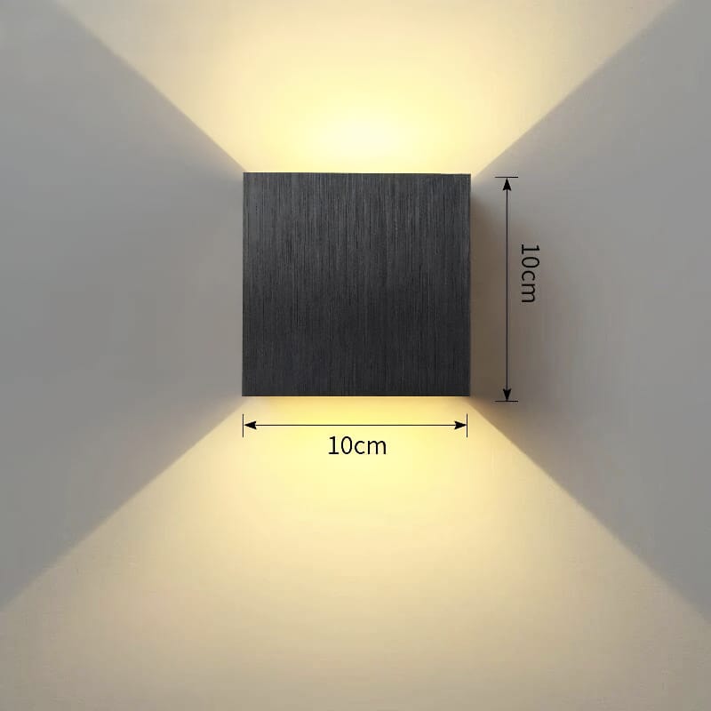Weatherproof Cube Up Down Wall Light