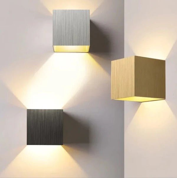 Weatherproof Cube Up Down Wall Light