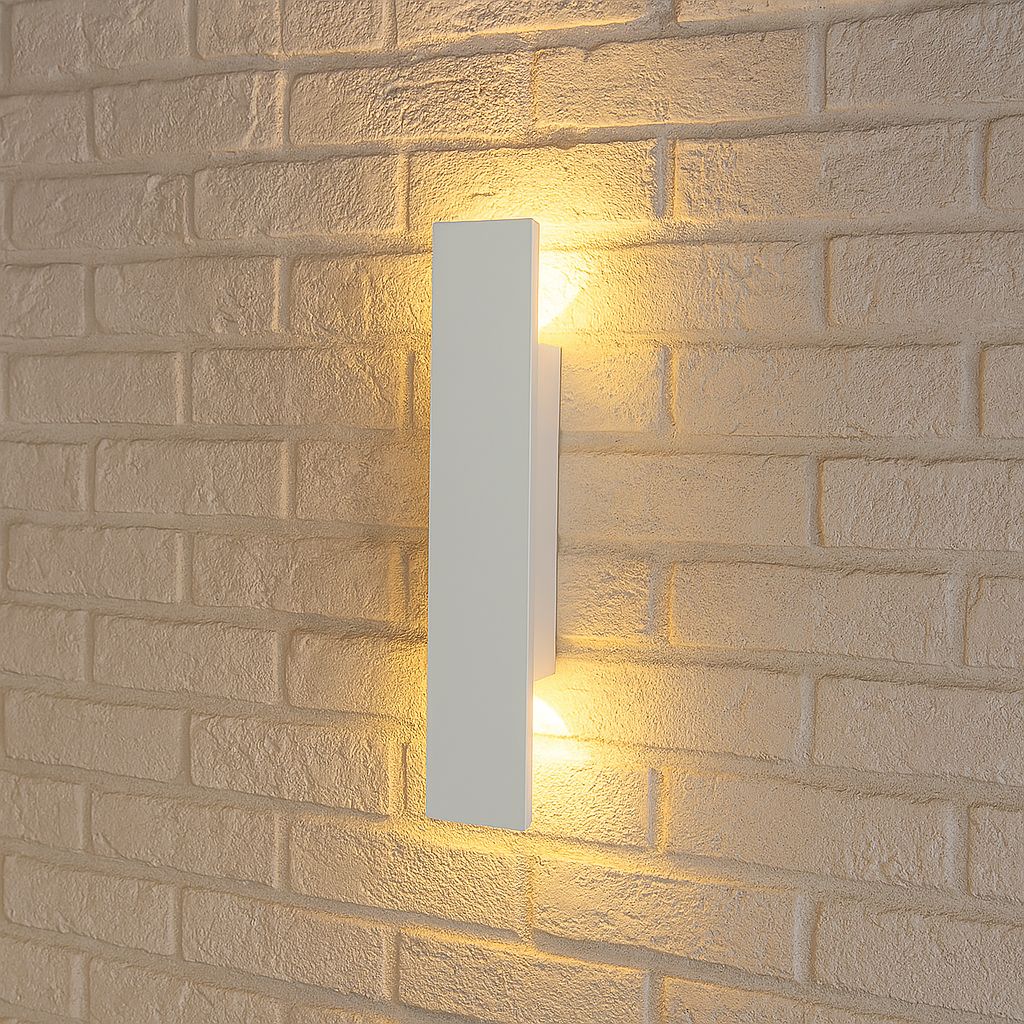 White Weatherproof LED Wall Lights - Outdoor Style and Durability