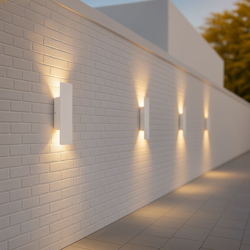 White Weatherproof LED Wall Lights - Outdoor Style and Durability