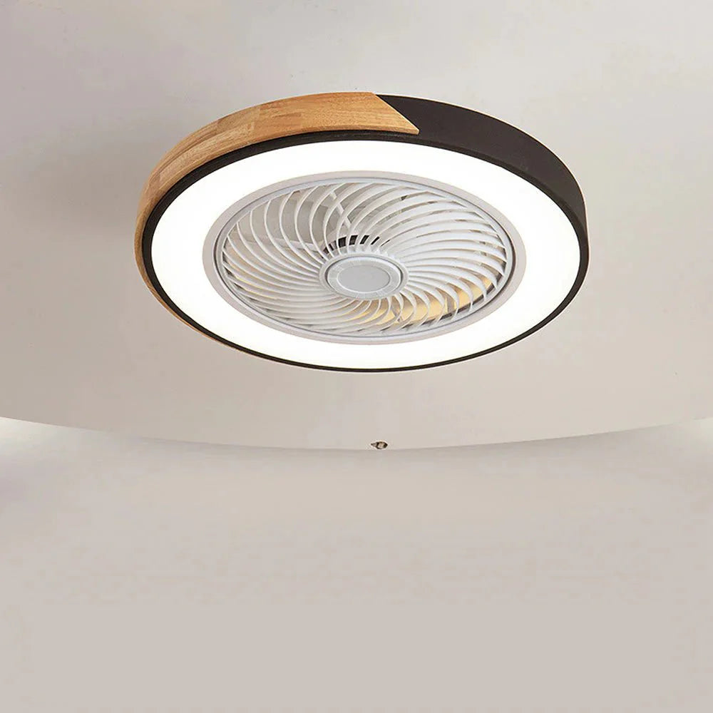Wood Ceiling Fans with LED Lights