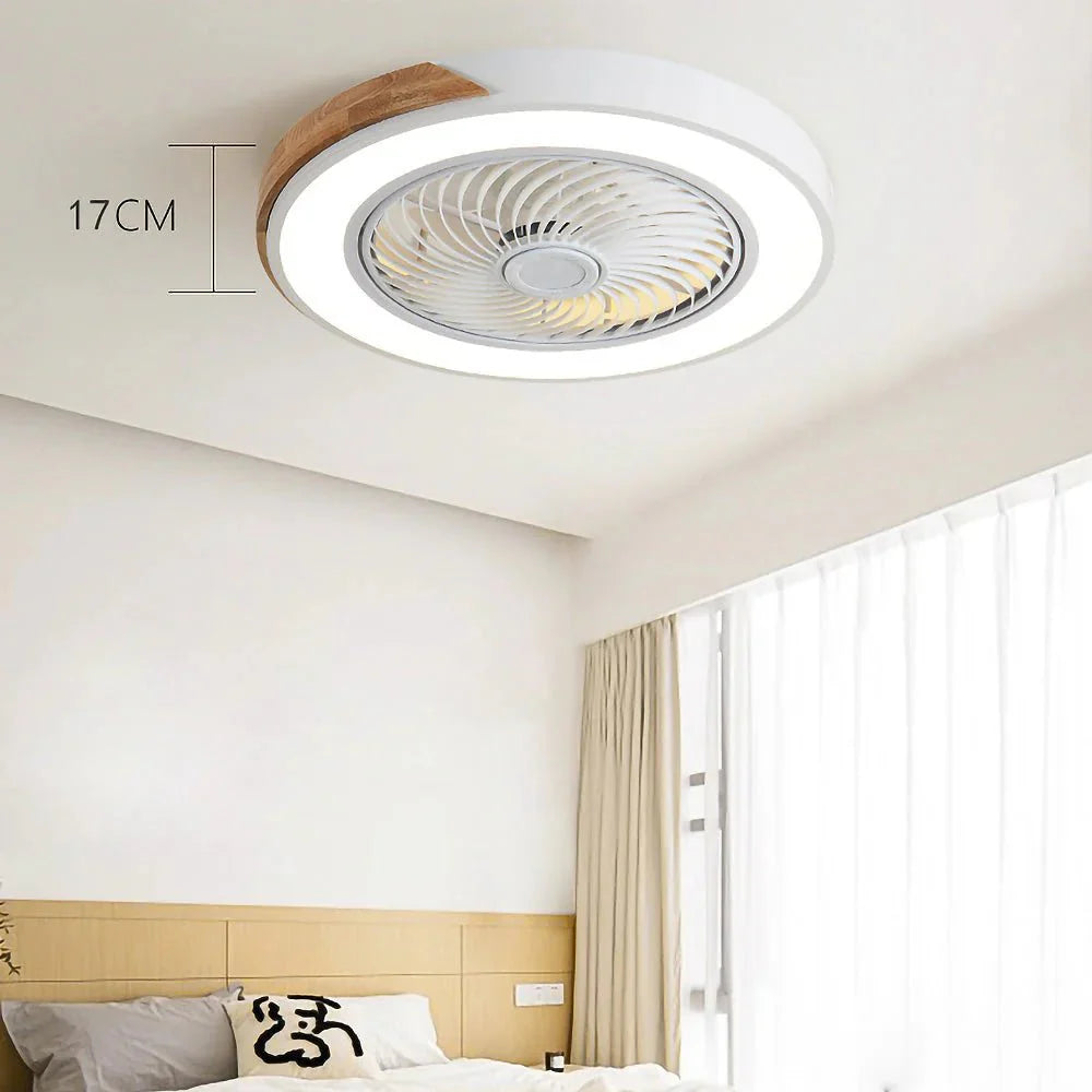 Wood Ceiling Fans with LED Lights