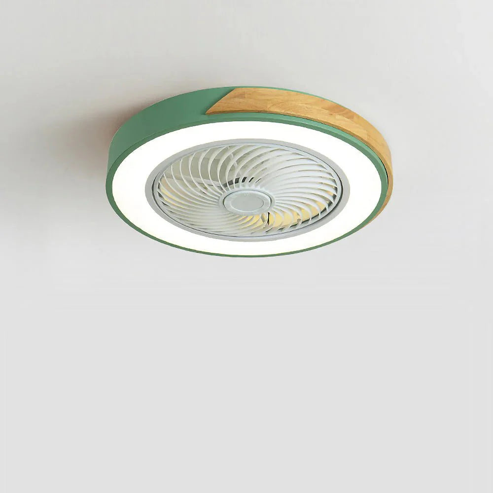 Wood Ceiling Fans with LED Lights