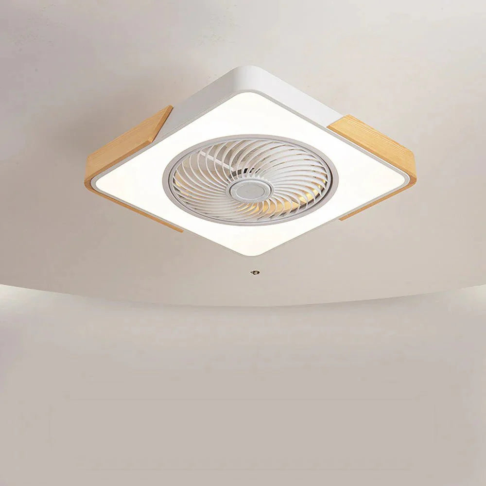 Wood Ceiling Fans with LED Lights