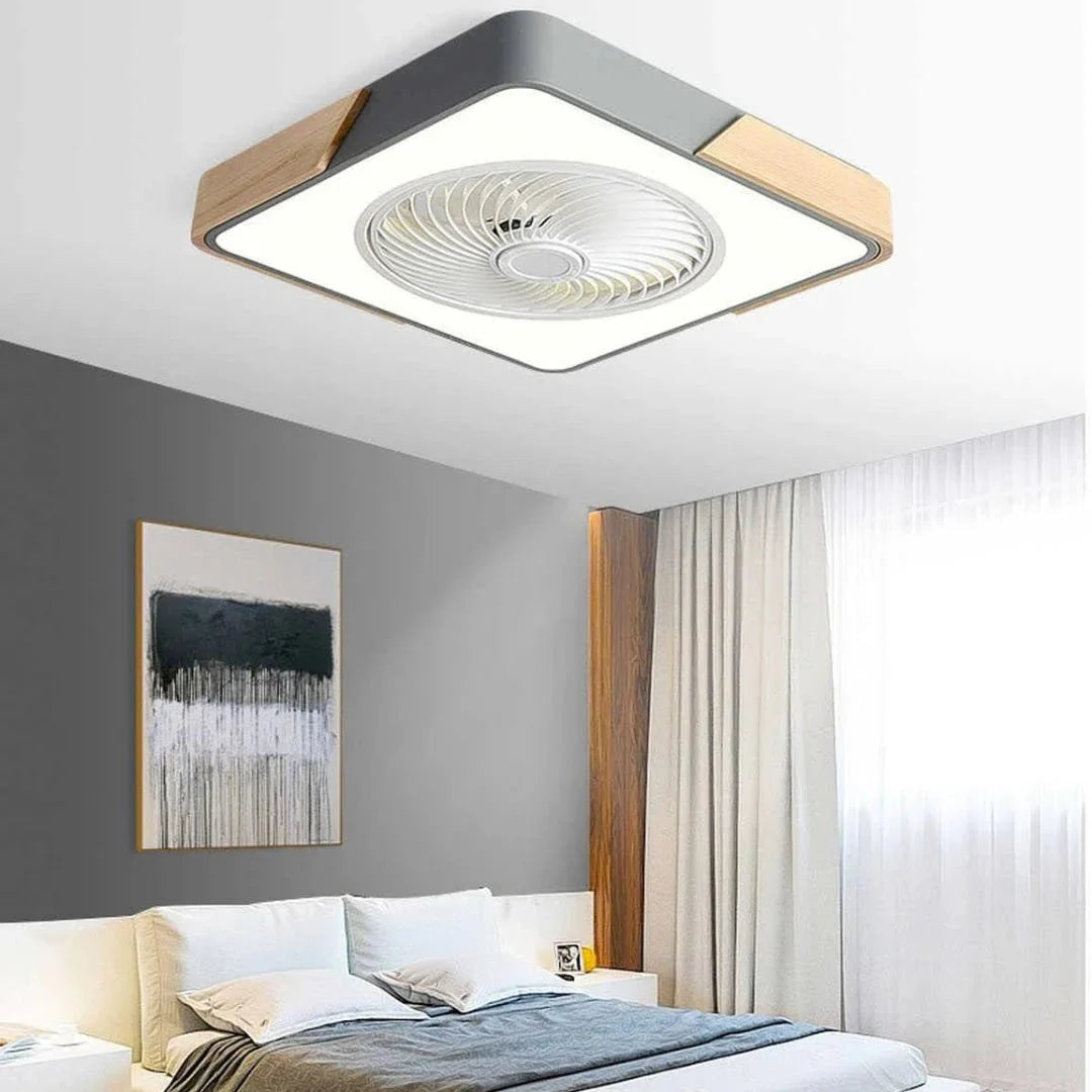 Wood Ceiling Fans with LED Lights