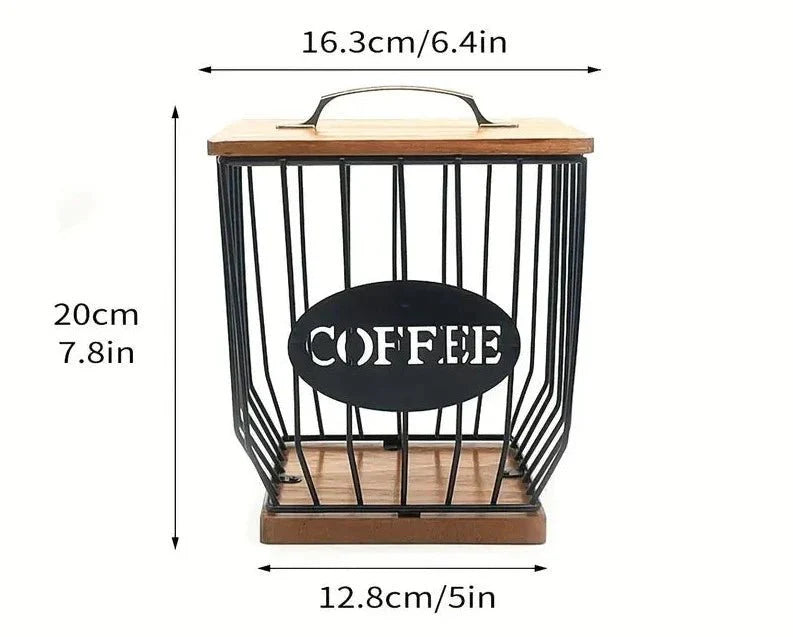 Wooden Coffee Capsule Basket