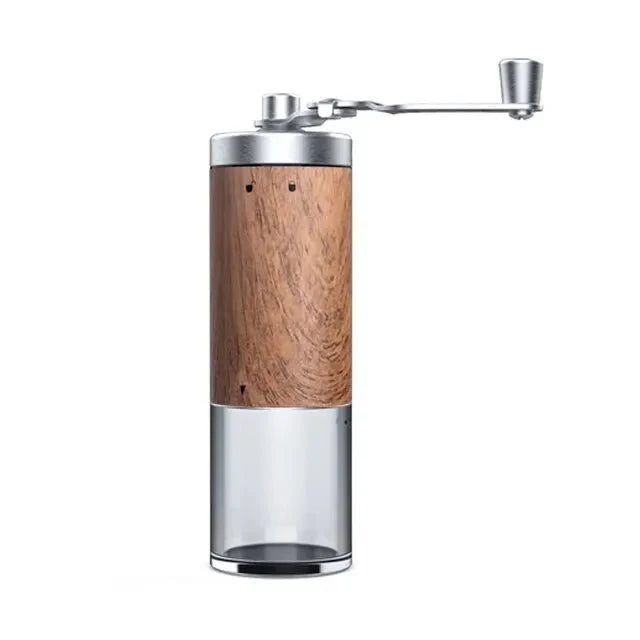 Wooden Hand-Crank Coffee Grinder with Ceramic Core