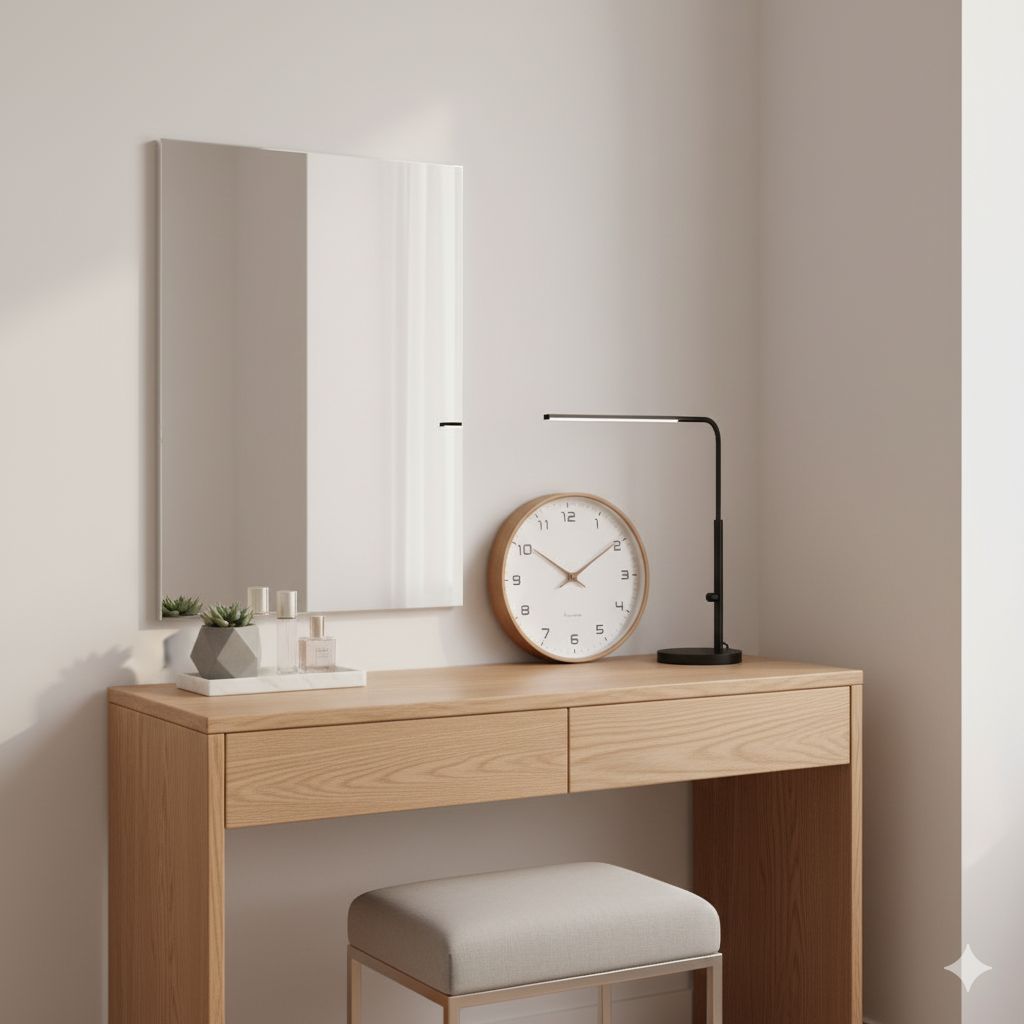 Wooden Wall Clock Scandinavian Minimalist Design